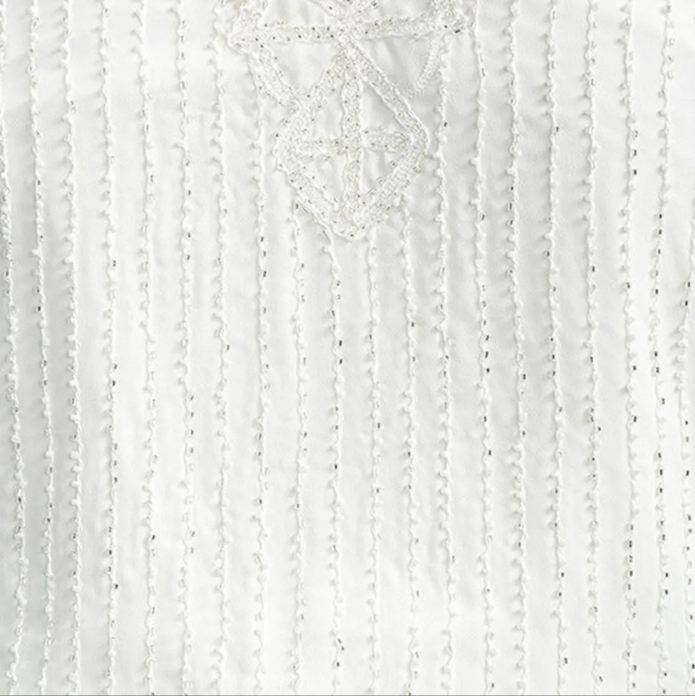 Lulu's From This Day Forward Ivory Beaded Romper Size: S - Picture 15 of 15